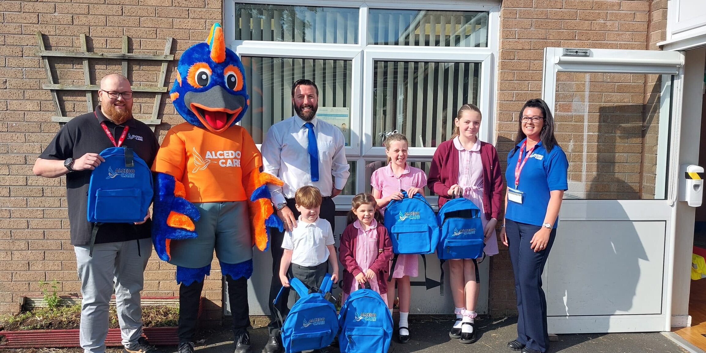 Alcedo Care donates backpacks to Huyton schools