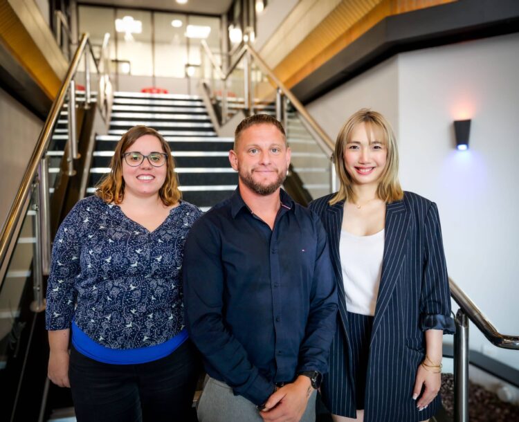 Alcedo Care marketing team – new trio Regina, Andrew and Jialin
