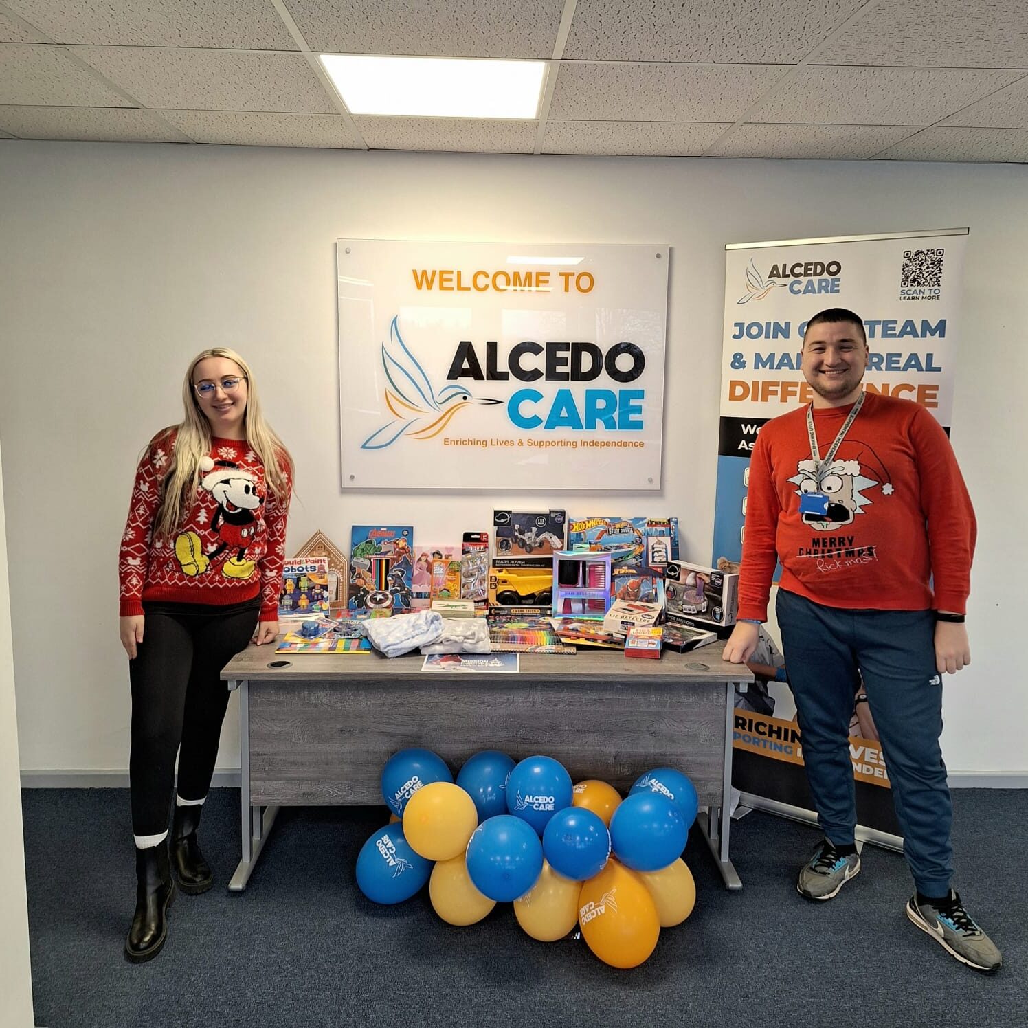 Alcedo Care Ulverston & Barrow toy collection form the staff and the public