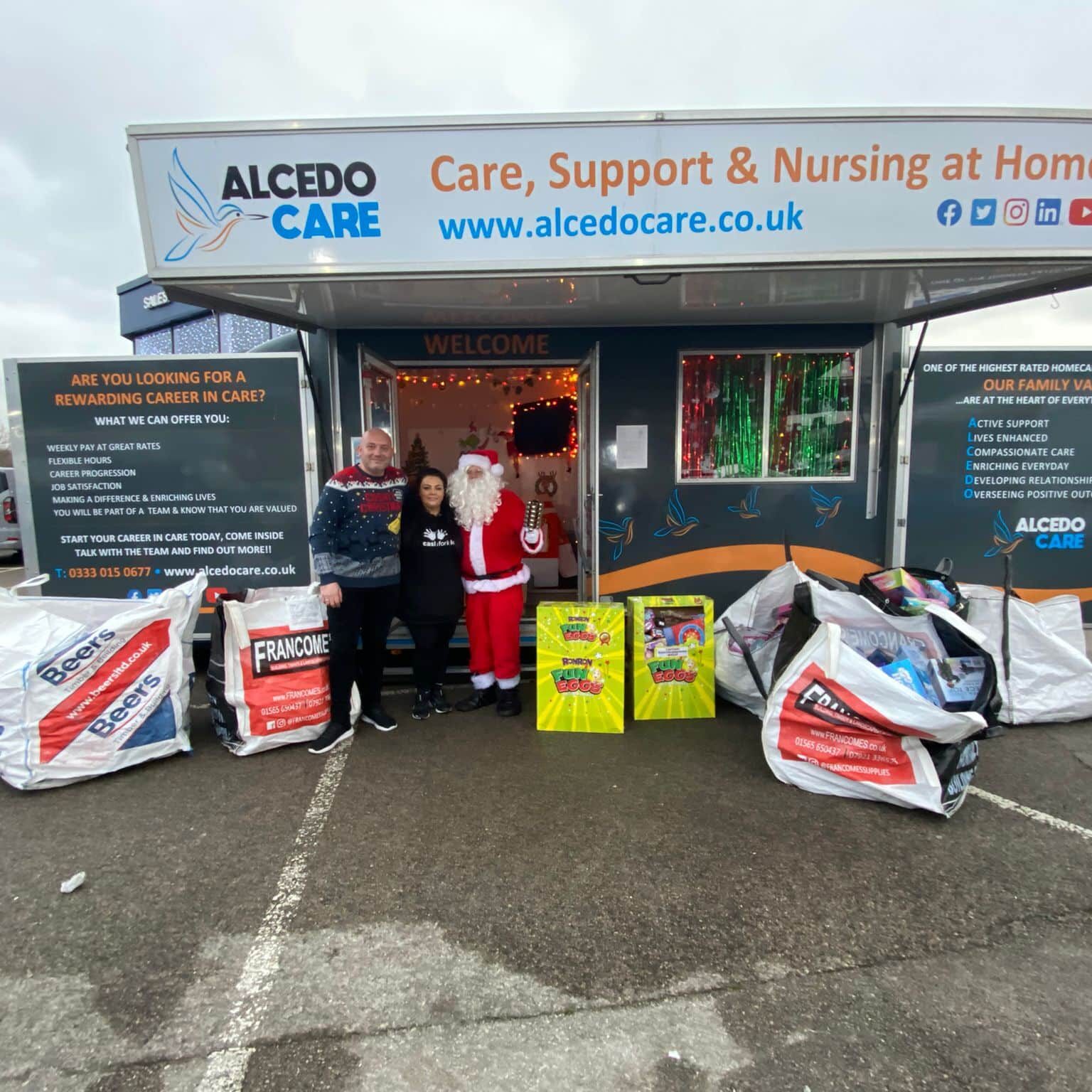 Mission Christmas drop off to Cash for Kids Liverpool and North Wales