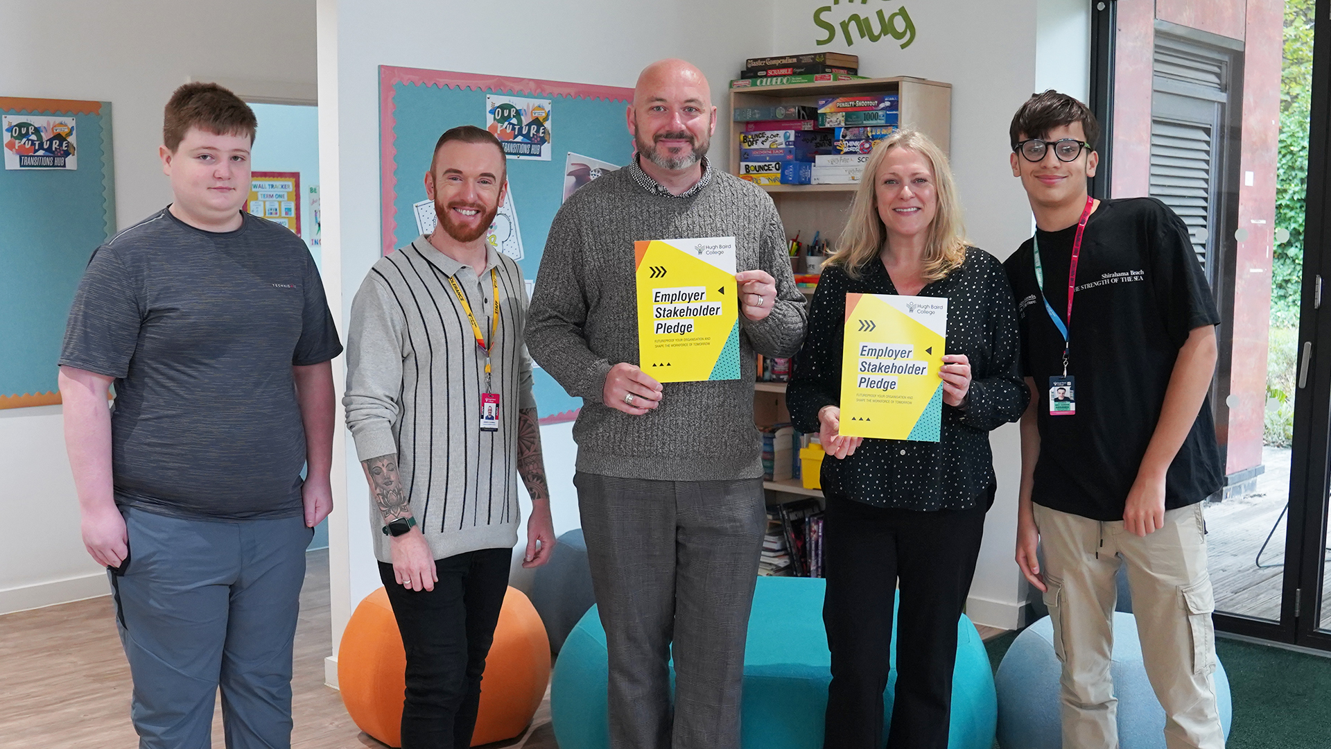Alcedo Care partners with Hugh Baird College On the photo representatives from Alcedo Care and Hugh Baird College.