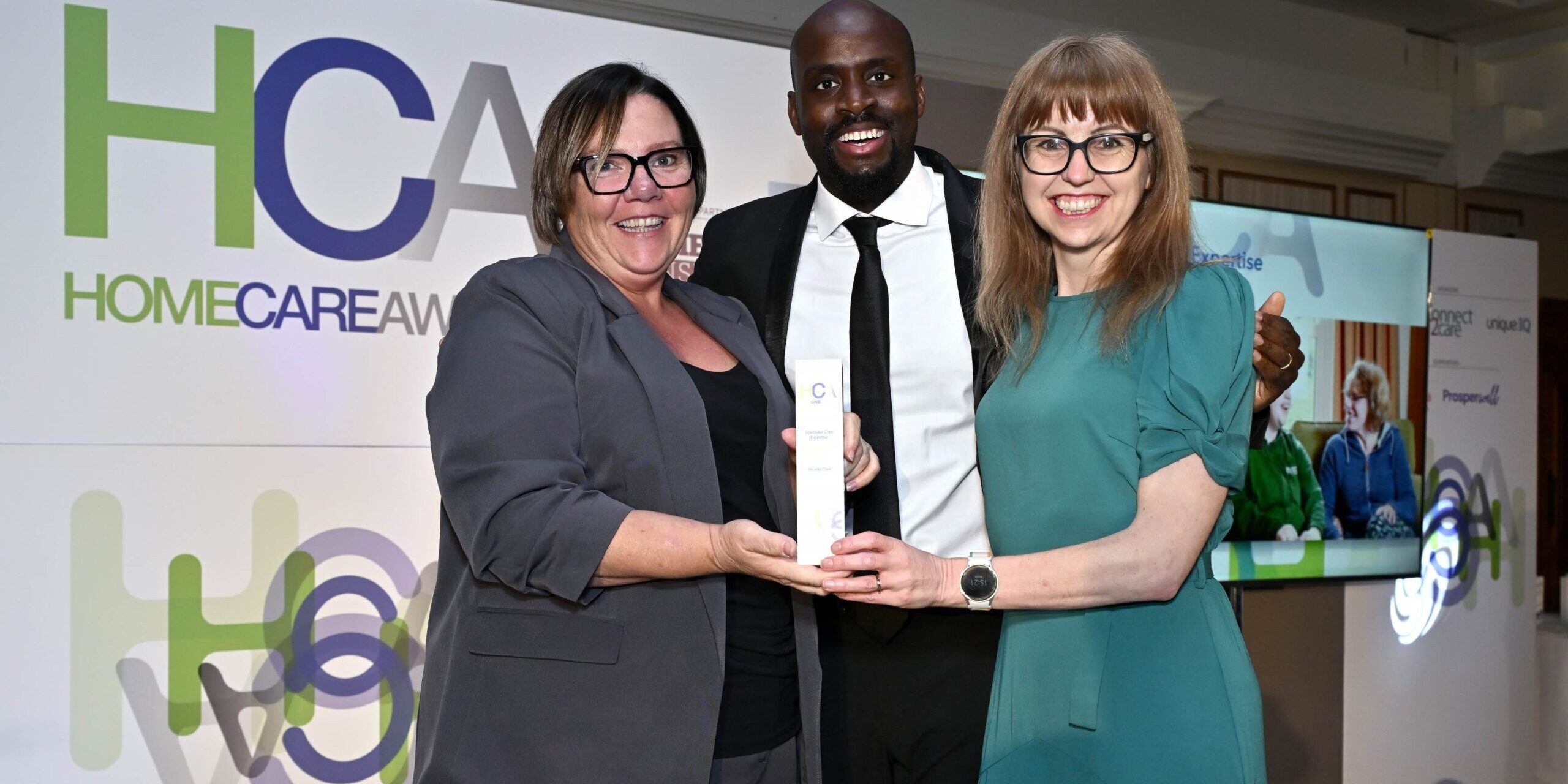 Alcedo win the speciailst care award