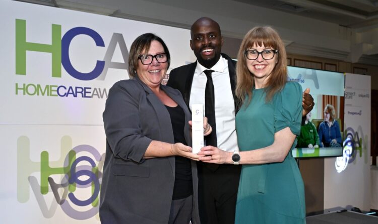 Alcedo win the speciailst care award