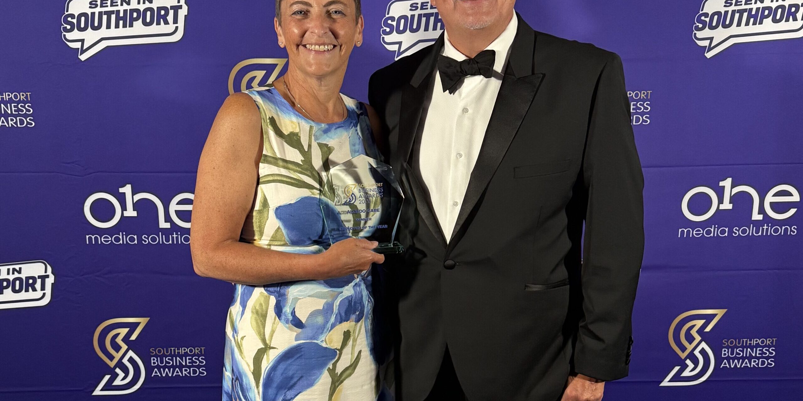 Andy and Jo at the Southport Business Awards