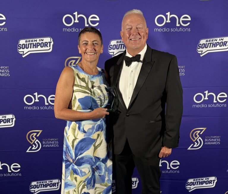 Southport business awards 2026 Andy and Jo at the Southport Business Awards